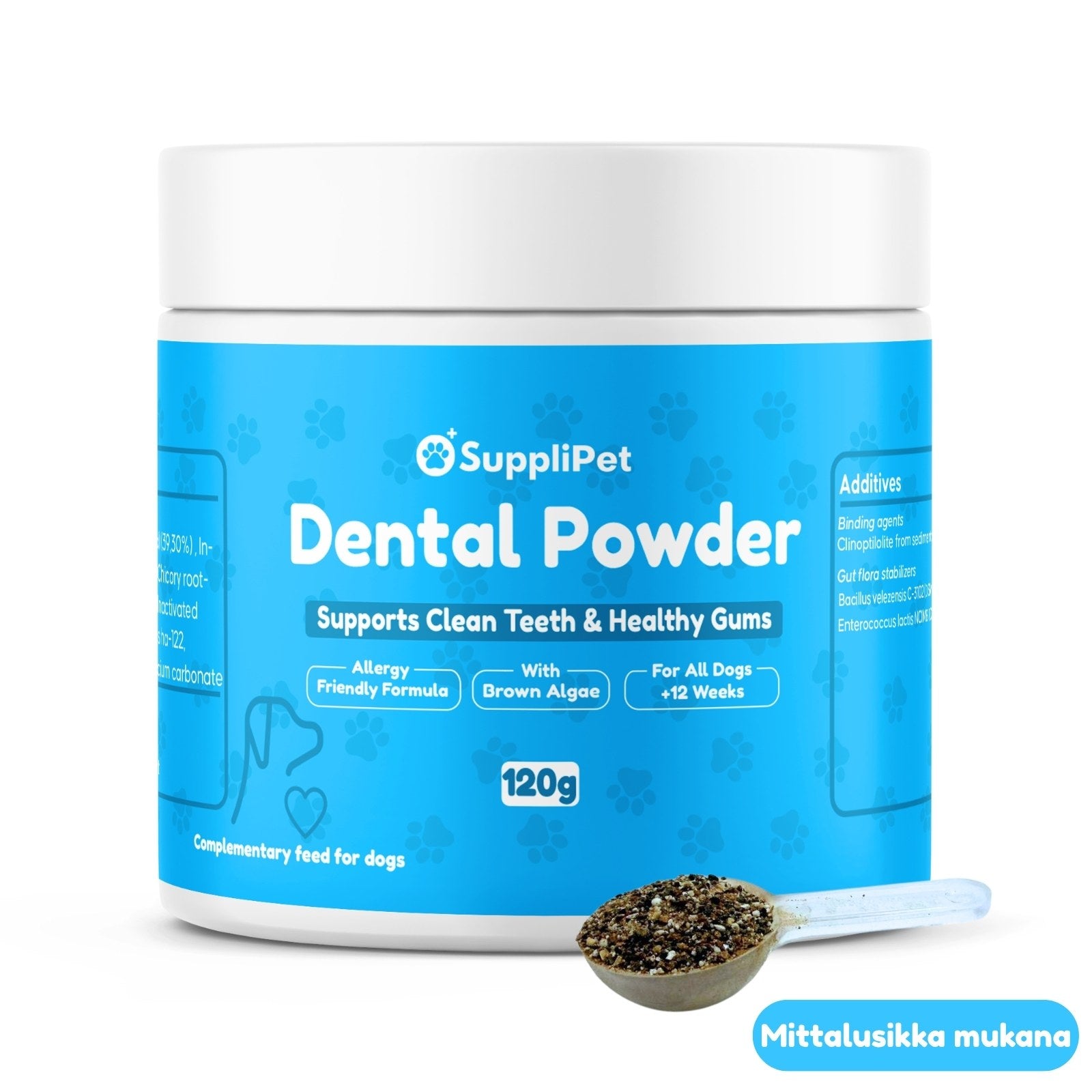 SuppliPet Dental Powder – mittalusikka mukana